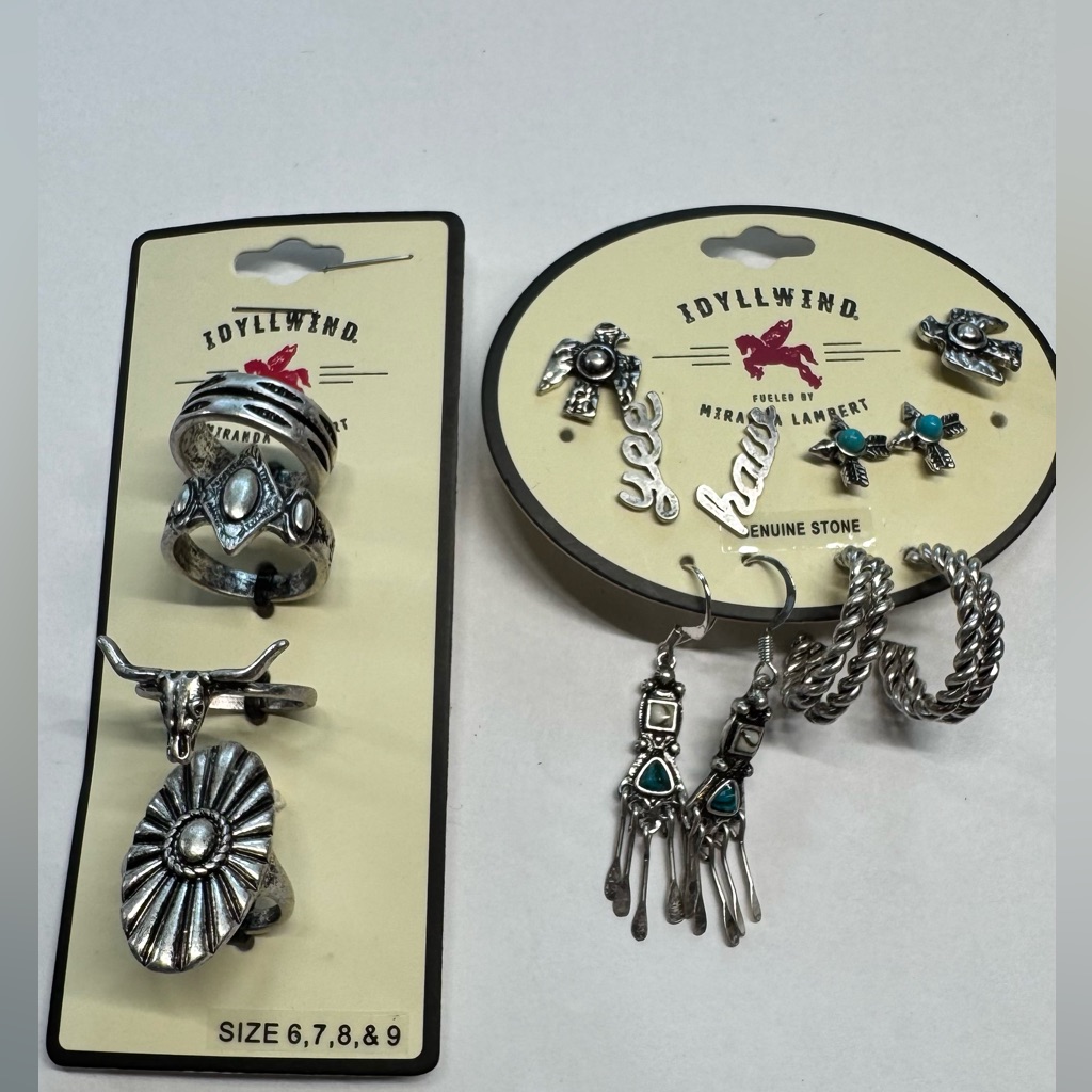 Idyllwind Silver And Turquoise Jewelry Set